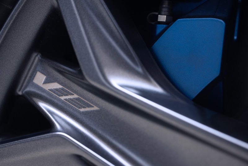 Close-up of the 2026 OPTIQ-V Brembo Performance Front Brakes | Parker Cadillac in Little Rock AR